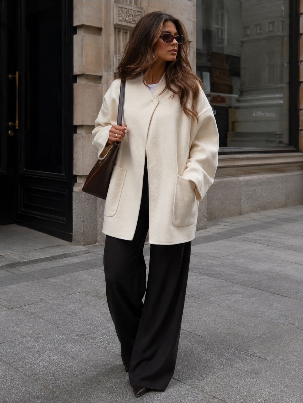 ZARA Wool Collection oversized coat
